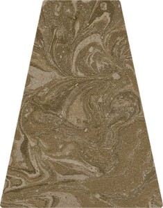 Arcana Spuma Frullato Moka 22,7x29 płytka imitująca beton w kształcie trapezu z efektem mieszania farby
