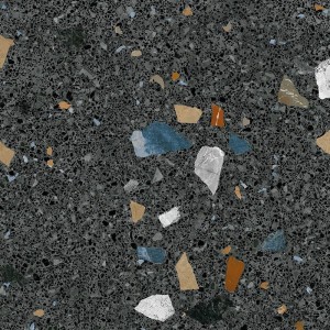 Arcana Stracciatella-R Grafito Polished 79,3x79,3 płytki lastrykowe gresowe