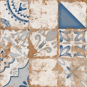 El Molino Memory Azul Brillo Rect. 58x58 rustykalna dekoracyjna płytka podłogowa