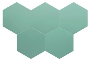 Equipe Coimbra Jade 17,5x20 monokolorowa heksagonalna gresowa płytka podłogowa