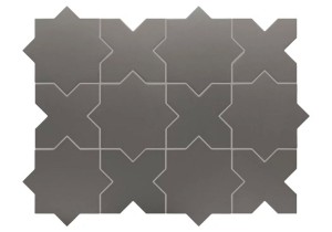 Equipe Porto Cross Black 12x12 płytka gresowa monokolor