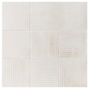 Equipe Raku Line White 10x10 płytka gresowa imitująca beton