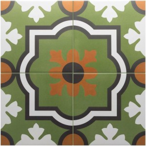 Equipe Rivoli Monaco Verde 20x20 płytka gresowa patchworkowa