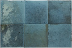 Equipe Spa and Pools Blue Night Gloss 15x15 niebieska płytka cegiełka