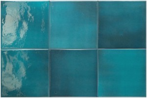 Equipe Spa and Pools Glacier Gloss 15x15 niebieska płytka cegiełka