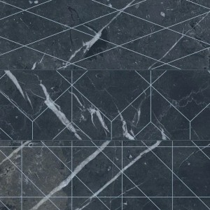 Gayafores Brick Velvet Geo Negro 33,15x33,15 płytka dekoracyjna