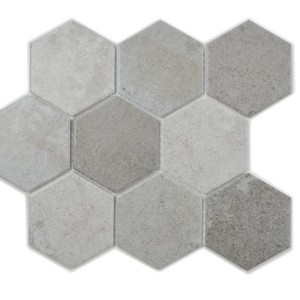 Mozaika kamień heksagonalna szara mat Metropol MM 0548 25,6 x 29,5