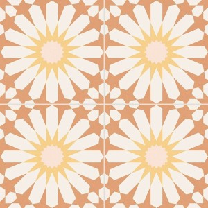Gayafores Soleil Orange 33,15x33,15 płytka patchwork