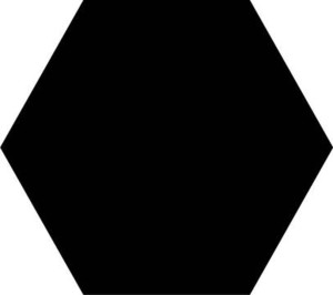 Geotiles Hexa Solid Black 25x29 płytka gresowa heksagonalna
