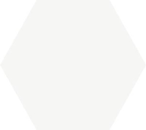 Geotiles Hexa Solid White 25x29 płytka gresowa heksagonalna