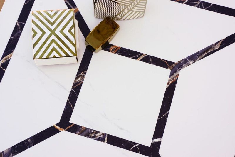 Aparici Apuane Centro White Pulido 89,46x89,46 płytka gresowa dekor 108569