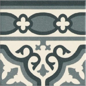 Mainzu Florentine Cenefa Blu 20x20 płytki dekoracyjne podłogowe