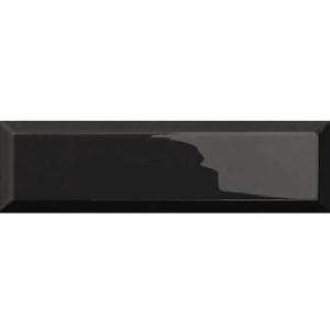 Mainzu Solid White Bissel Negro Brillo 10x30 płytki cegiełki