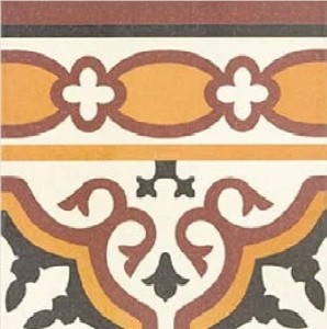 Mainzu Victorian Cenefa Gotic 20x20 płytki dekoracyjne gresowe