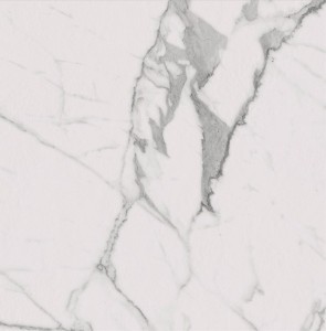 Marazzi Fabula Statuario 60x60 MN45 płytka imitująca marmur w białym kolorze z szarymi żyłami