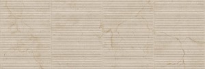 Marazzi Fabula Wall 3D Gentle Marfil 33x100 MN3A beżowa płytka ścienna imitująca marmur