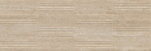 Marazzi Fabula Wall 3D Gentle Travertino 33x100 MP0H beżowa płytka ścienna imitująca marmur