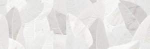 Marazzi Fabula Wall Decoro Glam Bianco 33x100 MN83 jasnoszara płytka dekoracyjna ścienna