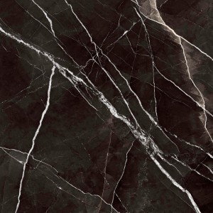 Marazzi Grande Marble Look Calacatta Black Lux 120x120 MEN5 czarna płytka imitująca marmur z białymi żyłami