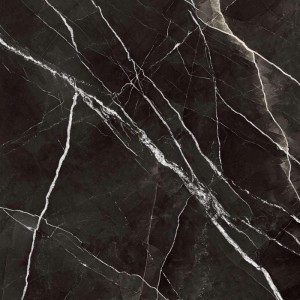 Marazzi Grande Marble Look Calacatta Black Matt 120x120 MEMT czarna płytka imitująca marmur z białymi żyłami