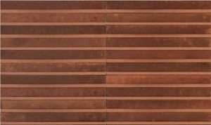 Marazzi Lume Caramel Lux Struttura 3D Rake MP9K 6x24 strukturalna ścienna płytka cegiełka