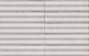Marazzi Lume White Lux Struttura 3D Swing MP97 6x24 strukturalna ścienna płytka cegiełka