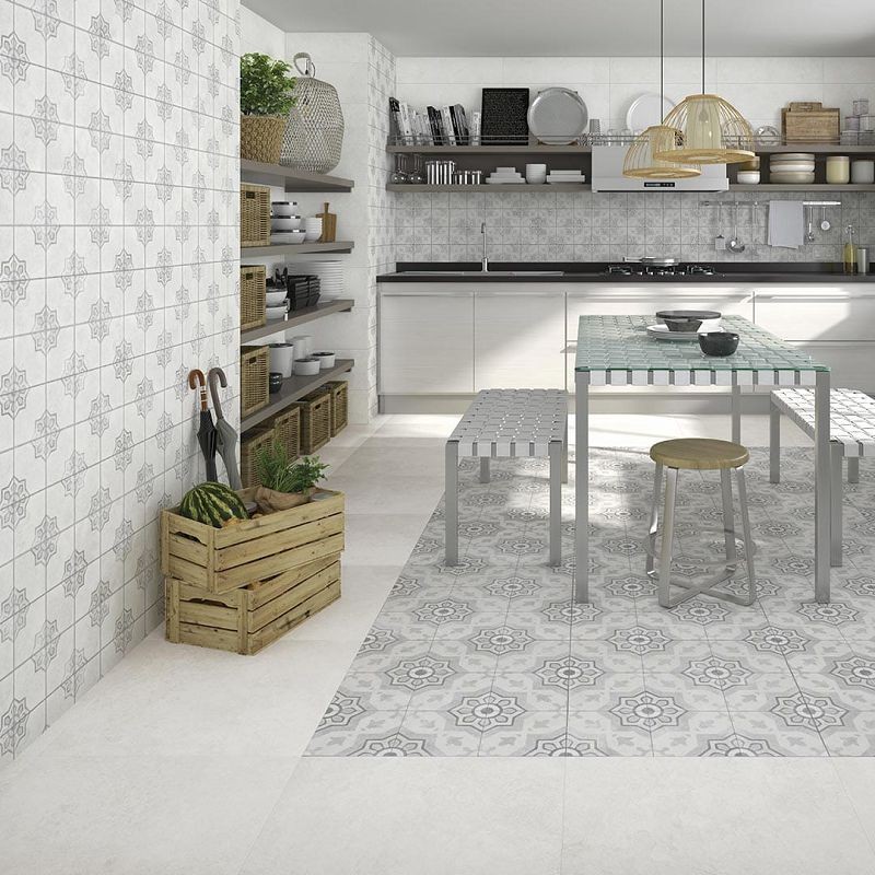 Vives Delta-R Blanco Antideslizante 59,3x59,3 płytki betonowe gresowe 152842