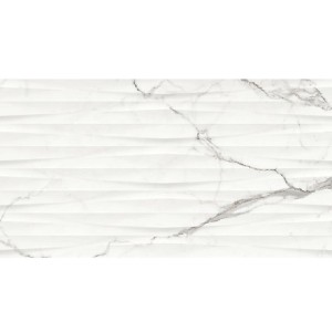 Opoczno Ginevra White Structure Glossy Rect 29,8x59,8 płytka dekoracyjna