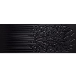 Paradyż Ceramika Cold Crown Black Struktura 39,8x119,8 płytki ścienne
