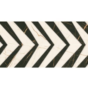 Paradyż Ceramika Fancy White Struktura Połysk 30x60 płytki patchworkowe gresowe