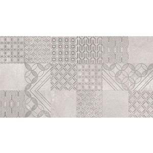 Paradyż Ceramika Harmony Grys Patchwork Struktura 30x60 płytki ścienne