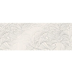 Paradyż Ceramika Ray Silver Inserto Mat 25x75 płytki ścienne