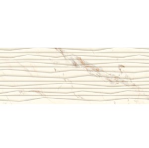 Paradyż Ceramika Serene Bianco Struktura 25x75 płytki ścienne