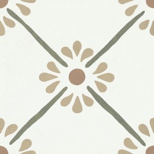 Peronda/Harmony Provenza Green Flower 22,3x22,3 płytka gresowa patchwork