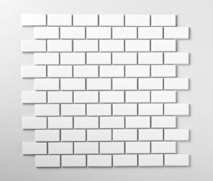 Raw Decor Mini Cegiełka Biała Połysk 30x30 mozaika dekoracyjna