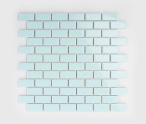 Raw Decor Mini Cegiełka Błękitna Połysk 30x30 mozaika dekoracyjna