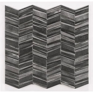 Realonda Chevron Black 44x44 płytka ścienna