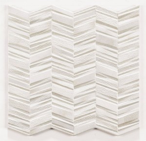 Realonda Chevron White 44x44 płytka ścienna