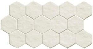 Realonda Muse Hex White 26,5x51 płytki kamienne gresowe