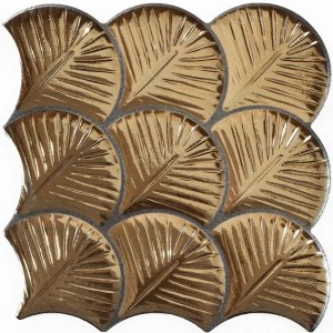Realonda Scale Shell Gold 30,7x30,7 płytki ścienne
