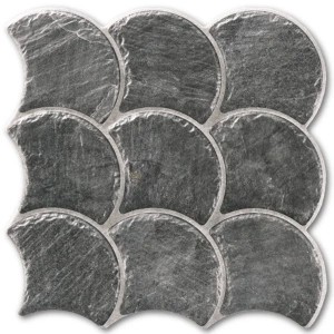 Realonda Scale Slate Black 30,7x30,7 płytki kamienne gresowe