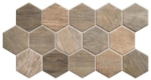 Realonda Sequoia Hex Tobacco 26,5x51 płytki gresowe