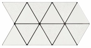 Realonda Triangle Deco Snow 28x48,5 płytki gresowe
