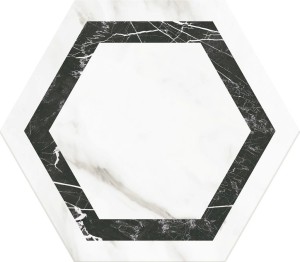 Realonda Venato Deco Dark 28,5x33 płytki gresowe heksagonalne