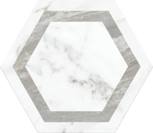 Realonda Venato Deco Grey 28,5x33 płytki gresowe heksagonalne