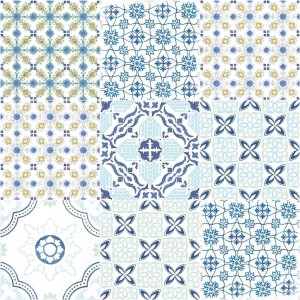 Savoia Vetri Decoro Color Mix Lucido 22x22 płytka gresowa patchworkowa