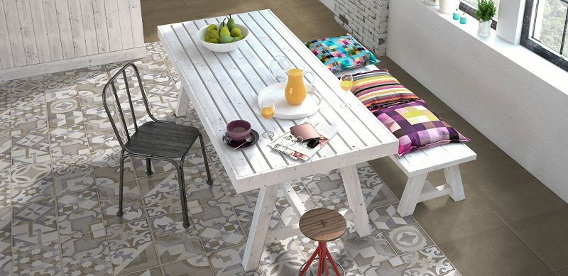 Keros Hydraulic Beige 41x41 płytka gresowa patchwork 135765