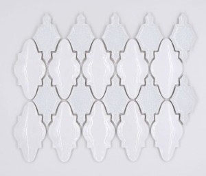 Raw Decor Arabeska Mirage Biała Połysk 21,5x29,1 mozaika ścienna dekoracyjna