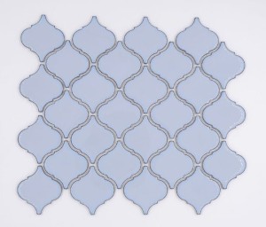 Raw Decor Arabeska Średnia Baby Blue Połysk 24,5x29,3 mozaika dekoracyjna
