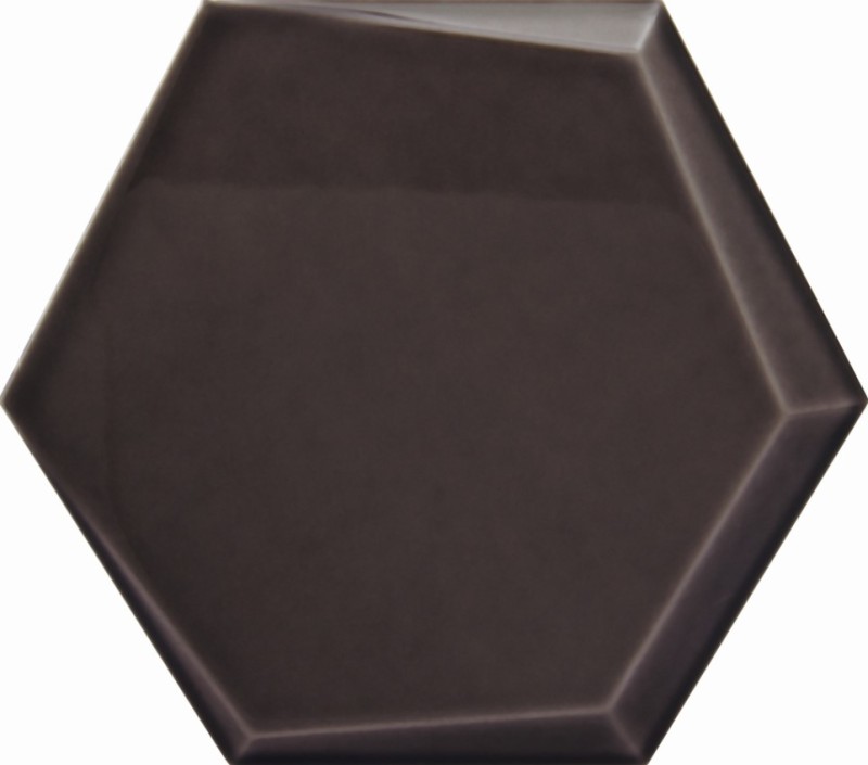 Płytki hexagonalne Dekus Cuna Negro Brillo 17x15 25390